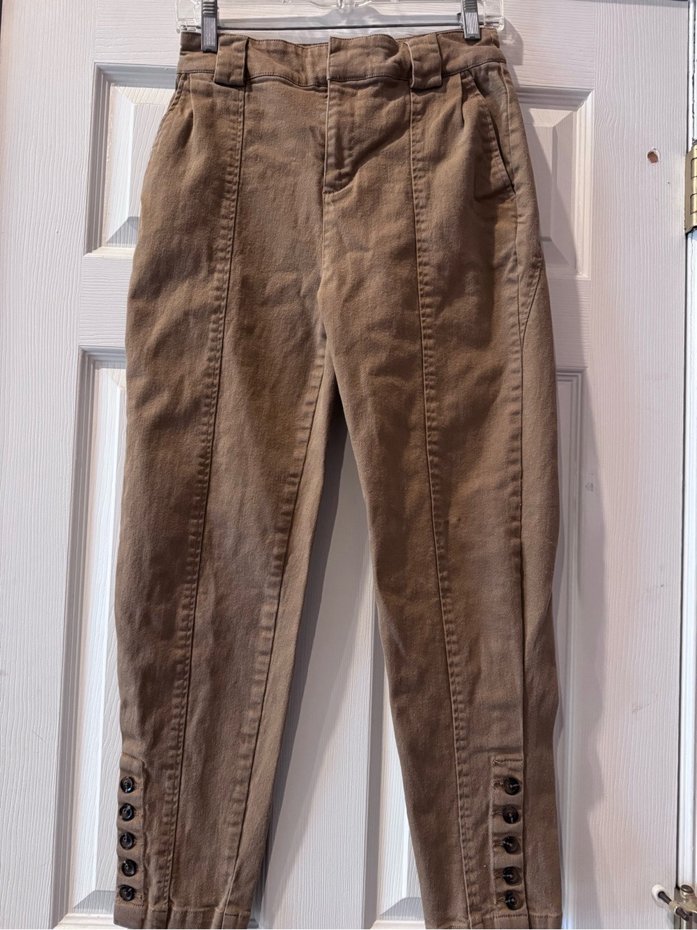 Who What Wear Caramel/Tan High-Rise Casual Pants